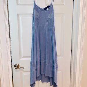 Blue Rain Flowy Dress